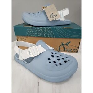 NEW‎ Chaco Chillos Clog Women's Size 7  Mule Shoes Slides Light Blue Sandals